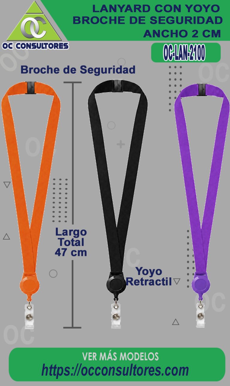 lanyard con yoyo retractil