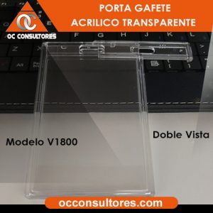 porta gafete vertical
